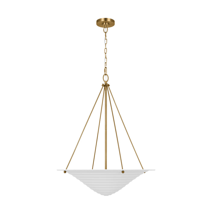 Visual Comfort Studio AP1224TXW Four Light Pendant, Textured White