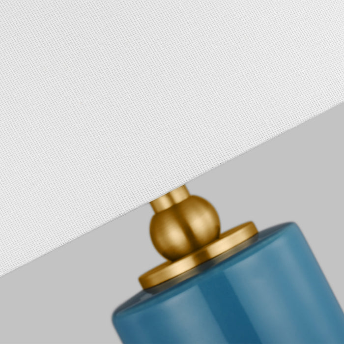 Visual Comfort Studio TT1231LAQ1 LED Table Lamp, Lucent Aqua