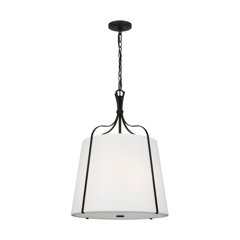 Visual Comfort Studio AP1253SMS Three Light Pendant, Smith Steel