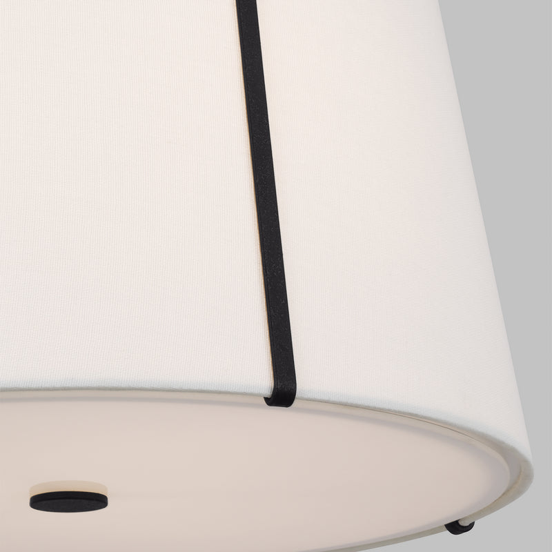 Visual Comfort Studio AP1253SMS Three Light Pendant, Smith Steel