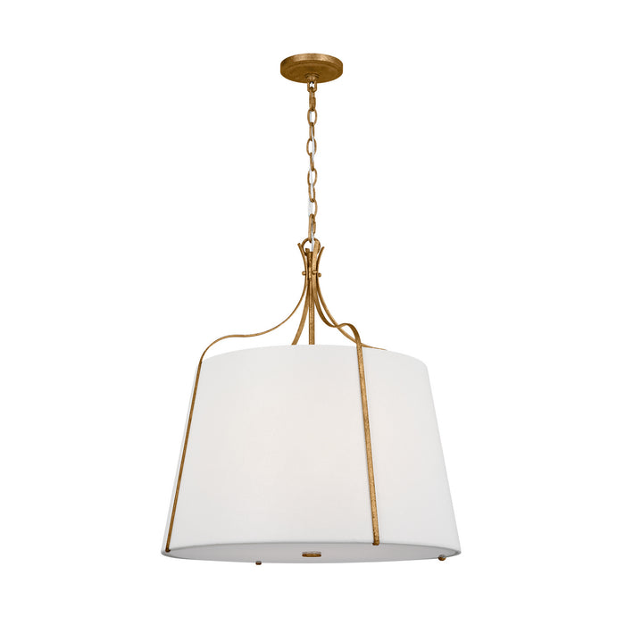 Visual Comfort Studio AP1264ADB Four Light Pendant, Antique Gild