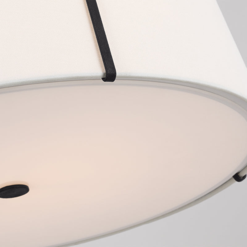 Visual Comfort Studio AP1264SMS Four Light Pendant, Smith Steel