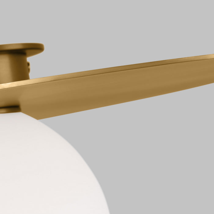 Visual Comfort Studio KF1101BBS One Light Flush Mount, Burnished Brass