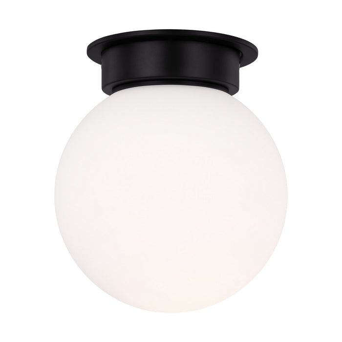 Visual Comfort Studio KF1101MBK One Light Flush Mount, Midnight Black