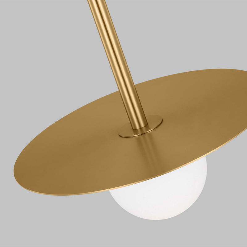 Visual Comfort Studio KP1141BBS One Light Pendant, Burnished Brass