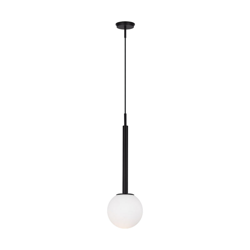 Visual Comfort Studio KP1141MBK One Light Pendant, Midnight Black