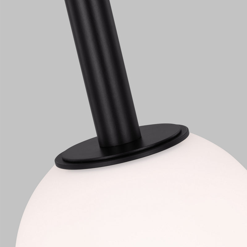 Visual Comfort Studio KP1141MBK One Light Pendant, Midnight Black