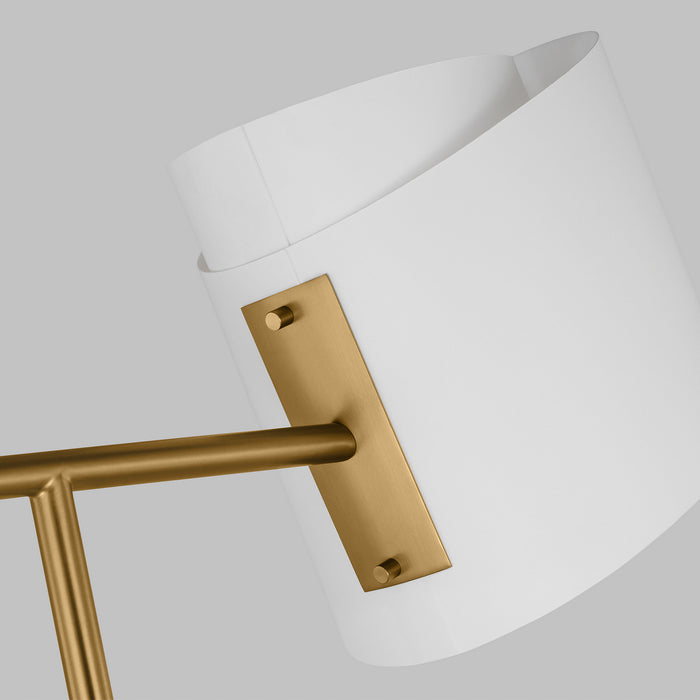 Visual Comfort Studio ET1501BBS1 LED Floor Lamp, Burnished Brass