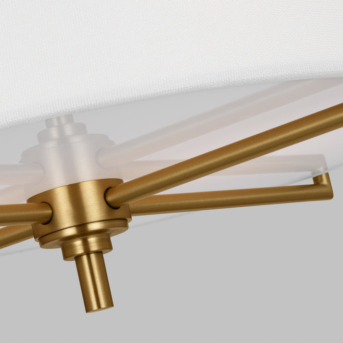 Visual Comfort Studio CF1122BBS Two Light Semi-Flush Mount, Burnished Brass