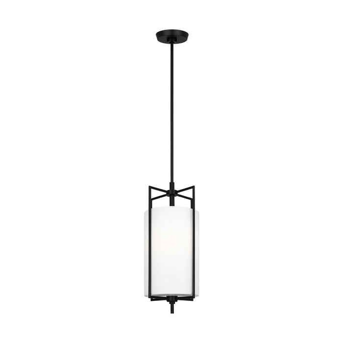Visual Comfort Studio CP1401AI One Light Pendant, Aged Iron