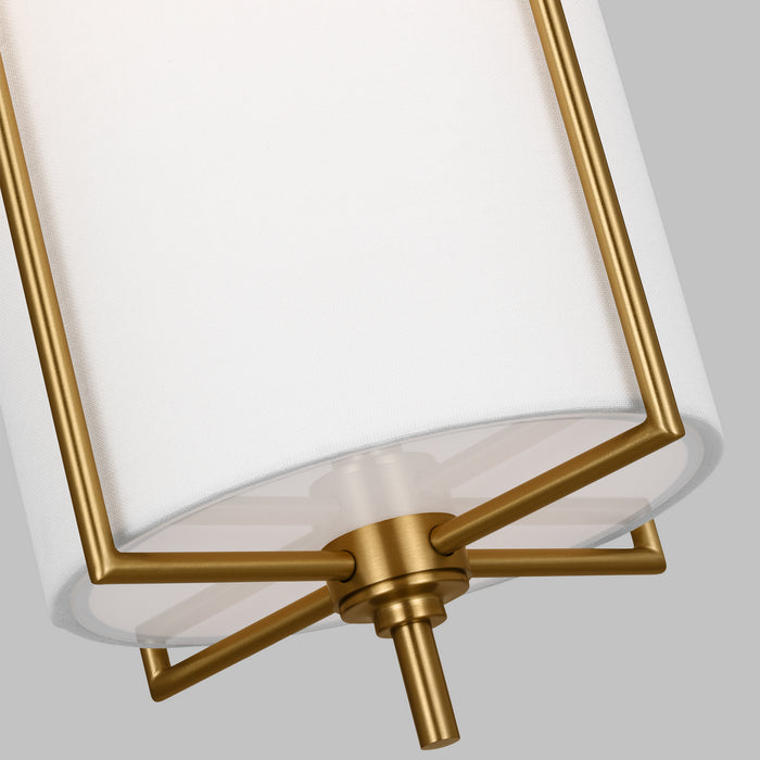 Visual Comfort Studio CP1401BBS One Light Pendant, Burnished Brass