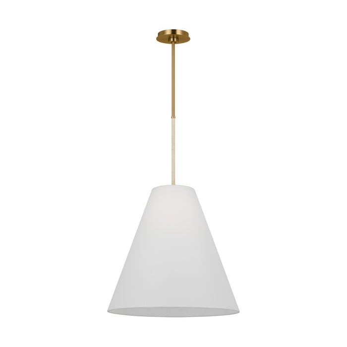 Visual Comfort Studio AEP1041BBS One Light Pendant, Burnished Brass
