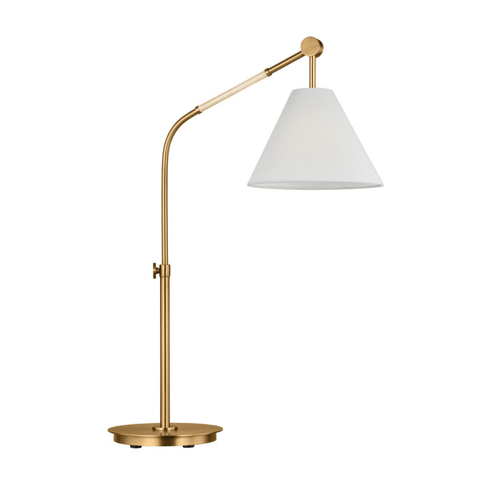 Visual Comfort Studio AET1041BBS1 One Light Table Lamp, Burnished Brass