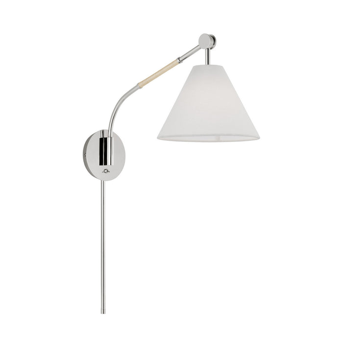 Visual Comfort Studio AEW1021PN One Light Bath Fixture, Polished Nickel