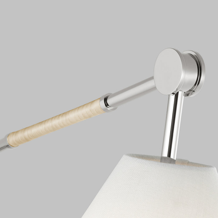 Visual Comfort Studio AEW1021PN One Light Bath Fixture, Polished Nickel