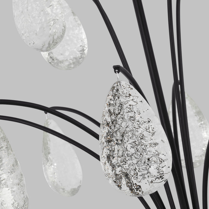 Visual Comfort Studio CC1598AI Eight Light Chandelier, Aged Iron