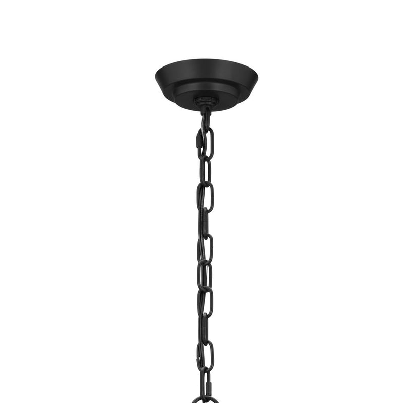 Kichler 52480BK Six Light Chandelier, Black