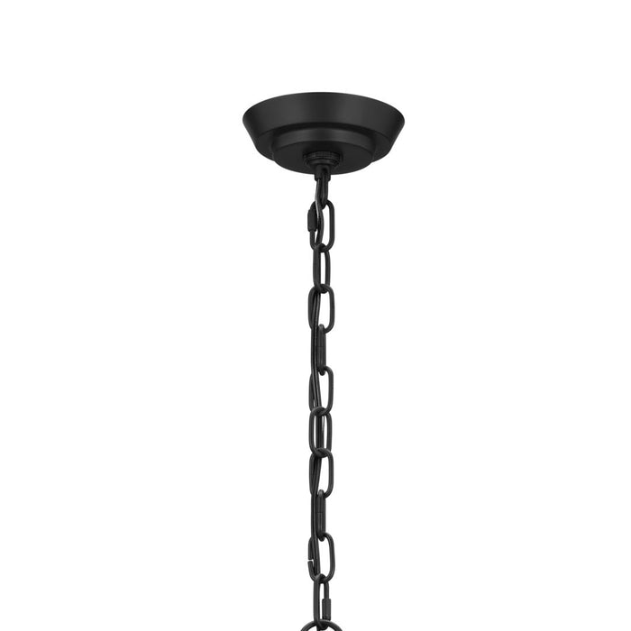 Kichler 52480BK Six Light Chandelier, Black
