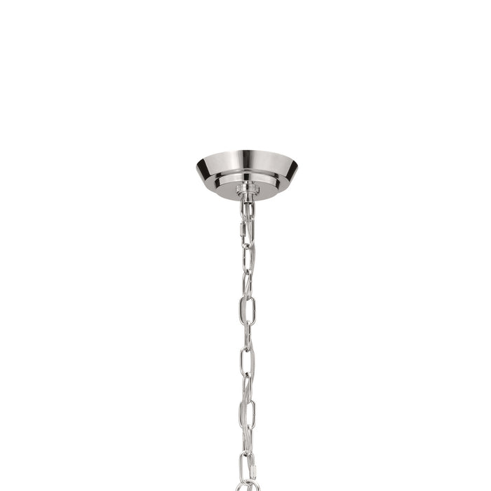 Kichler 52481PN Nine Light Chandelier, Polished Nickel