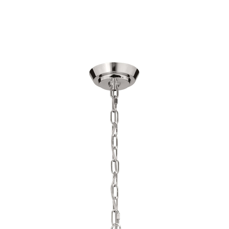 Kichler 52482PN Nine Light Chandelier, Polished Nickel (Open Box - Final Sale)