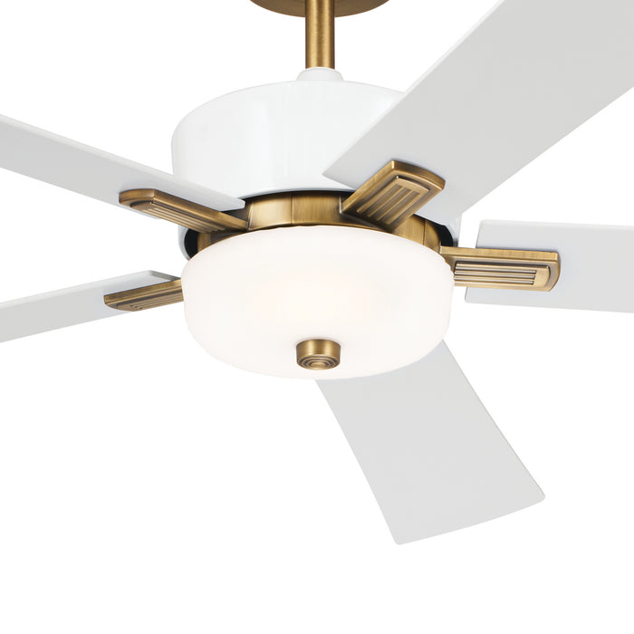 Kichler 300395WH 56" Ceiling Fan, Brushed Natural Brass