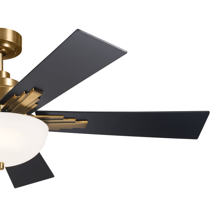 Kichler 300345BNB 52" Ceiling Fan, Brushed Natural Brass