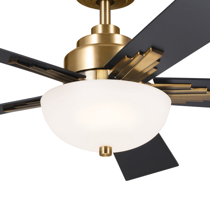Kichler 300345BNB 52" Ceiling Fan, Brushed Natural Brass