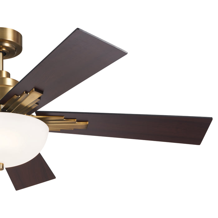 Kichler 300345BNB 52" Ceiling Fan, Brushed Natural Brass