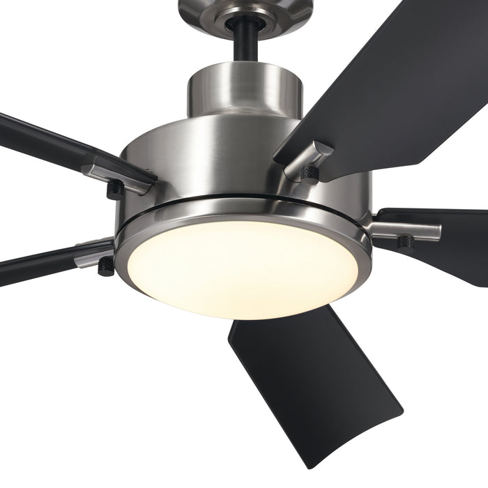 Kichler 330057BSS 56" Ceiling Fan, Brushed Stainless Steel