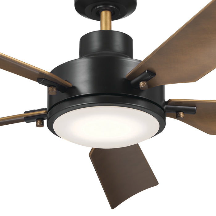 Kichler 330057SBK 56" Ceiling Fan, Satin Black