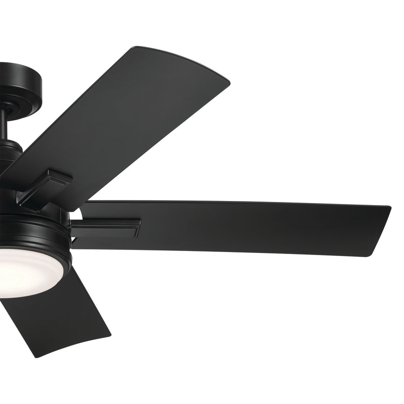 Kichler 310075SBK 52" Ceiling Fan, Satin Black