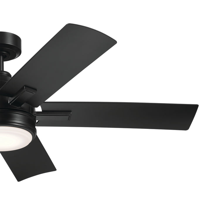 Kichler 310075SBK 52" Ceiling Fan, Satin Black