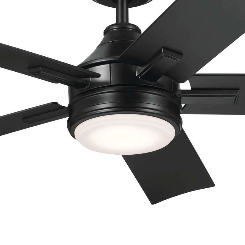 Kichler 310075SBK 52" Ceiling Fan, Satin Black