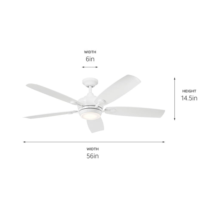 Kichler 310130WH 56" Ceiling Fan, White