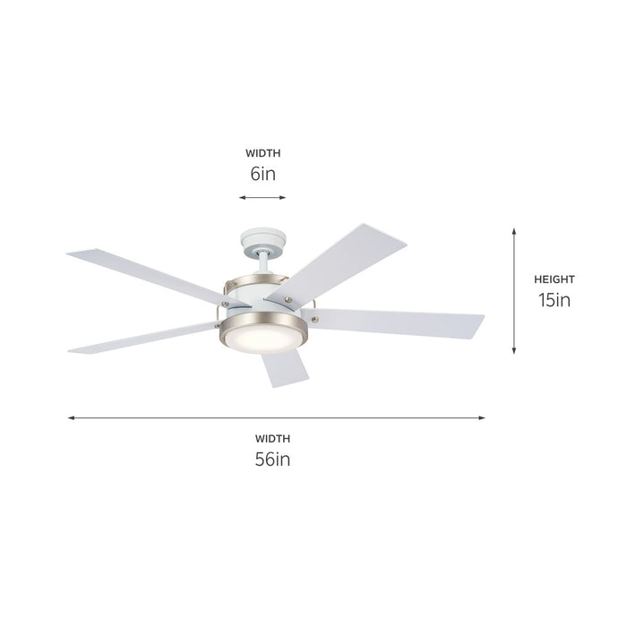 Kichler 330045WH 56" Ceiling Fan, White