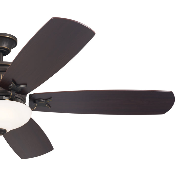 Kichler 300325OZ 56" Ceiling Fan, Olde Bronze with Gold Highlights