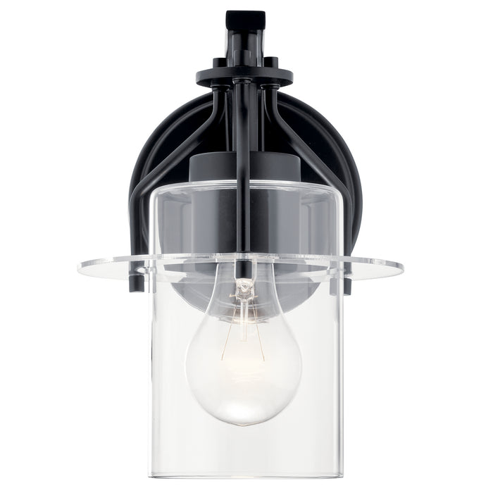 Kichler 55077BK One Light Wall Sconce, Black