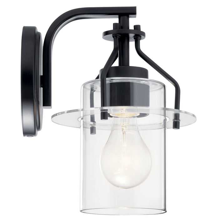 Kichler 55077BK One Light Wall Sconce, Black