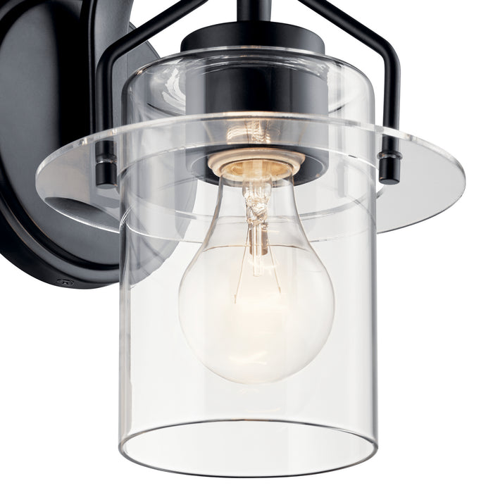 Kichler 55077BK One Light Wall Sconce, Black