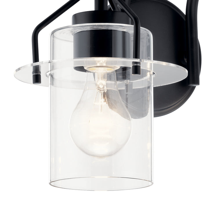 Kichler 55078BK Two Light Bath, Black