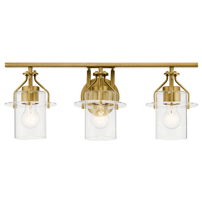 Kichler 55079NBR Three Light Bath, Brushed Brass