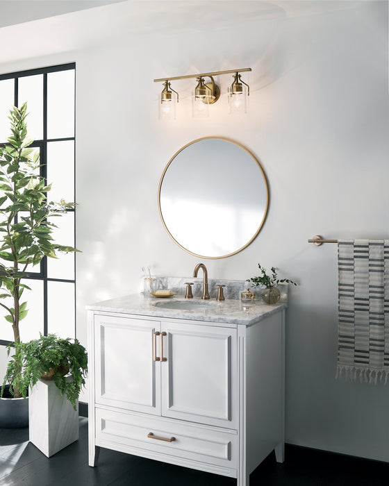 Kichler 55079NBR Three Light Bath, Brushed Brass