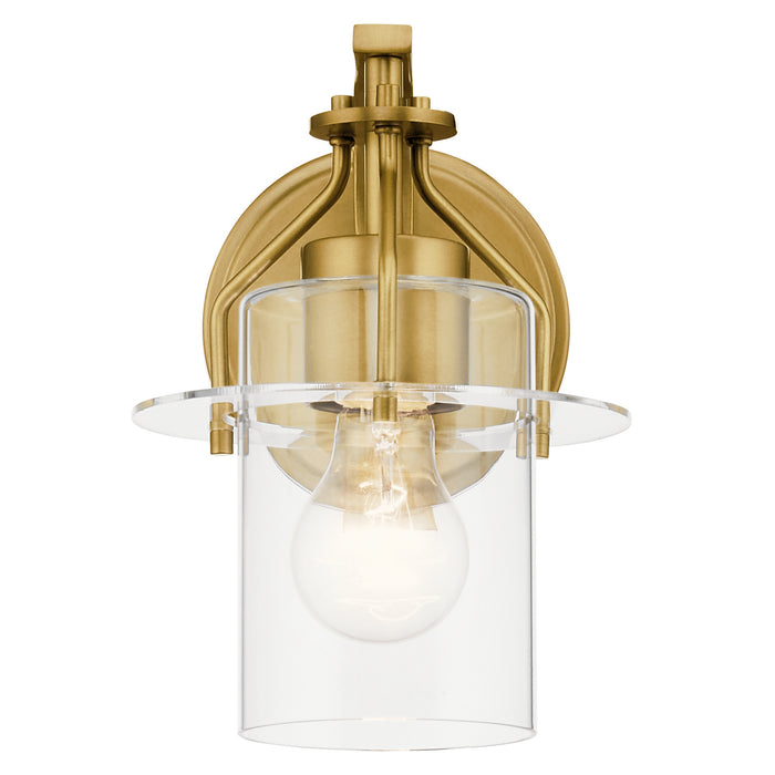 Kichler 55077NBR One Light Wall Sconce, Brushed Brass