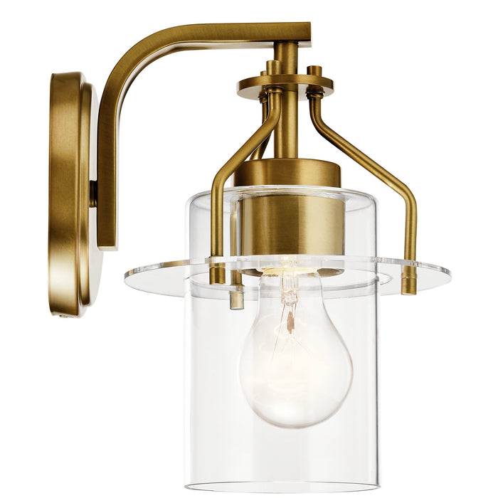 Kichler 55077NBR One Light Wall Sconce, Brushed Brass