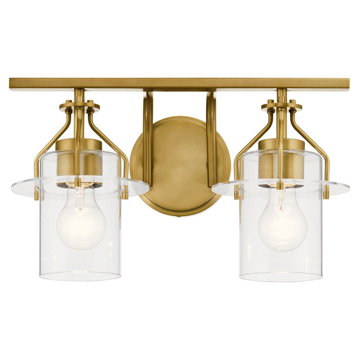 Kichler 55078NBR Two Light Bath, Brushed Brass