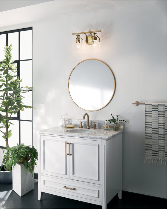 Kichler 55078NBR Two Light Bath, Brushed Brass