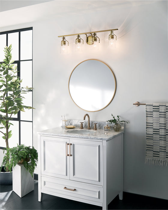 Kichler 55080NBR Four Light Bath, Brushed Brass