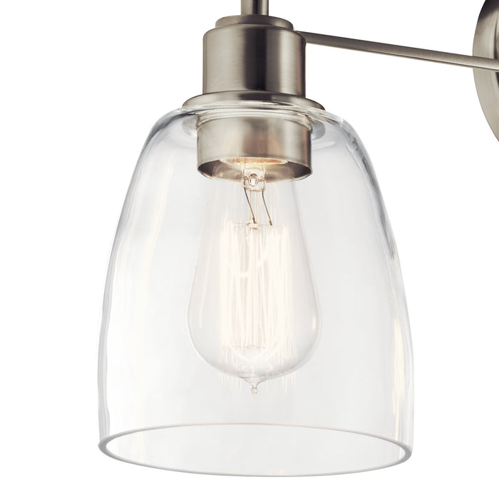 Kichler 55102NI Three Light Bath, Nickel Textured