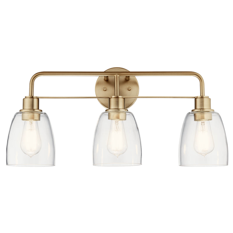 Kichler 55102CPZ Three Light Bath, Champagne Bronze
