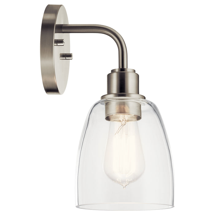 Kichler 55100NI One Light Wall Sconce, Nickel Textured